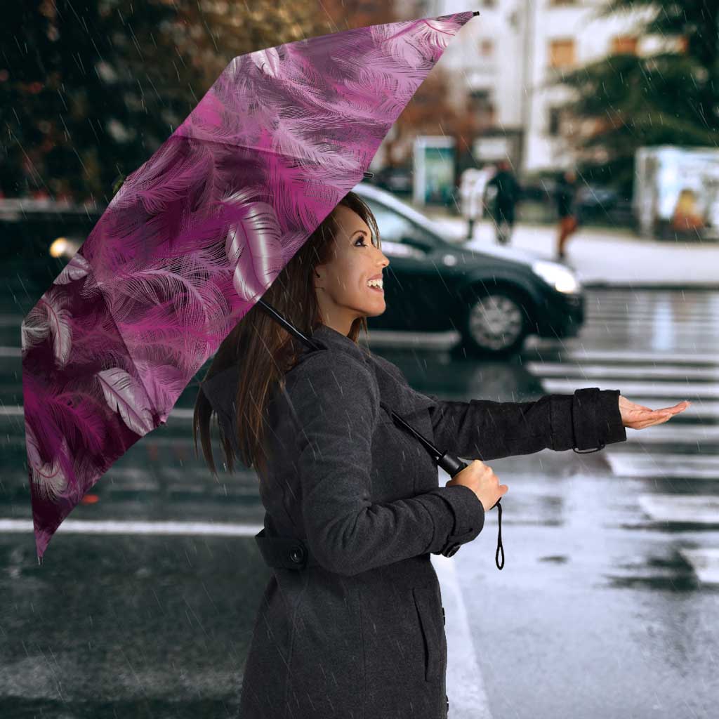 Pink Traditional Cloak Aotearoa Umbrella Maori Paua Shell Korowai Pattern - Aussie Hoodie