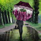 Pink Traditional Cloak Aotearoa Umbrella Maori Paua Shell Korowai Pattern - Aussie Hoodie