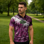 Pink Traditional Cloak Aotearoa Zipper Polo Shirt Maori Paua Shell Korowai Pattern - Aussie Hoodie