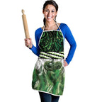 Green Traditional Cloak Aotearoa Apron Maori Paua Shell Korowai Pattern - Aussie Hoodie