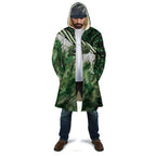 Green Traditional Cloak Aotearoa Cloak Maori Paua Shell Korowai Pattern - Aussie Hoodie