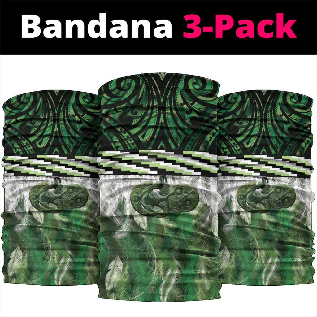 Green Traditional Cloak Aotearoa Neck Gaiter Maori Paua Shell Korowai Pattern - Aussie Hoodie