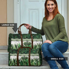 Green Traditional Cloak Aotearoa Travel Bag Maori Paua Shell Korowai Pattern - Aussie Hoodie
