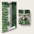 Green Traditional Cloak Aotearoa Wrapping Paper Maori Paua Shell Korowai Pattern - Aussie Hoodie
