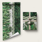 Green Traditional Cloak Aotearoa Wrapping Paper Maori Paua Shell Korowai Pattern - Aussie Hoodie
