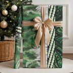 Green Traditional Cloak Aotearoa Wrapping Paper Maori Paua Shell Korowai Pattern - Aussie Hoodie