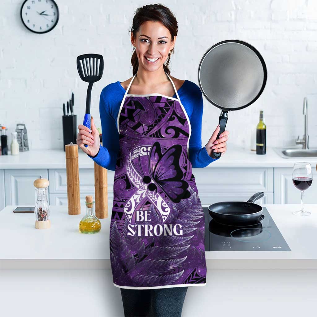 Lupus Awareness Month New Zealand Apron Be Strong Warrior Maori Silver Fern