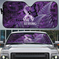 Lupus Awareness Month New Zealand Auto Sun Shade Be Strong Warrior Maori Silver Fern