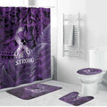 Lupus Awareness Month New Zealand Bathroom Set Be Strong Warrior Maori Silver Fern