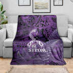 Lupus Awareness Month New Zealand Blanket Be Strong Warrior Maori Silver Fern