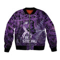 Lupus Awareness Month New Zealand Bomber Jacket Be Strong Warrior Maori Silver Fern