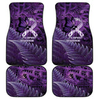 Lupus Awareness Month New Zealand Car Mats Be Strong Warrior Maori Silver Fern