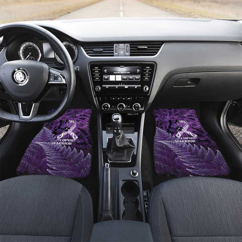 Lupus Awareness Month New Zealand Car Mats Be Strong Warrior Maori Silver Fern