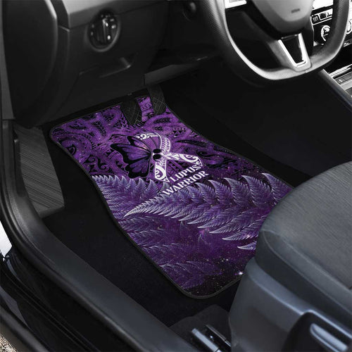 Lupus Awareness Month New Zealand Car Mats Be Strong Warrior Maori Silver Fern