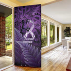 Lupus Awareness Month New Zealand Door Cover Be Strong Warrior Maori Silver Fern