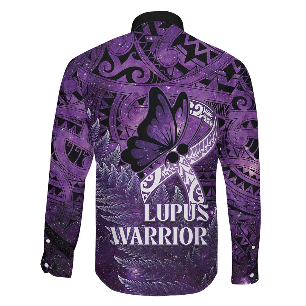Lupus Awareness Month New Zealand Family Matching Off Shoulder Short Dress and Hawaiian Shirt Be Strong Warrior Maori Silver Fern