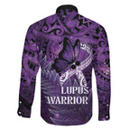 Lupus Awareness Month New Zealand Family Matching Puletasi and Hawaiian Shirt Be Strong Warrior Maori Silver Fern