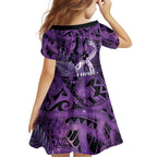 Lupus Awareness Month New Zealand Family Matching Short Sleeve Bodycon Dress and Hawaiian Shirt Be Strong Warrior Maori Silver Fern