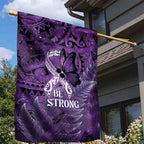 Lupus Awareness Month New Zealand Garden Flag Be Strong Warrior Maori Silver Fern