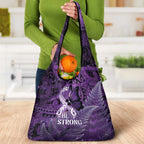 Lupus Awareness Month New Zealand Grocery Bag Be Strong Warrior Maori Silver Fern