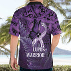 Lupus Awareness Month New Zealand Hawaiian Shirt Be Strong Warrior Maori Silver Fern