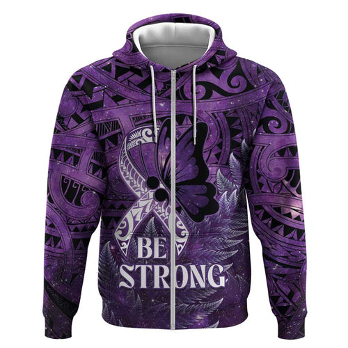 Lupus Awareness Month New Zealand Hoodie Be Strong Warrior Maori Silver Fern