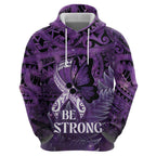 Lupus Awareness Month New Zealand Hoodie Be Strong Warrior Maori Silver Fern