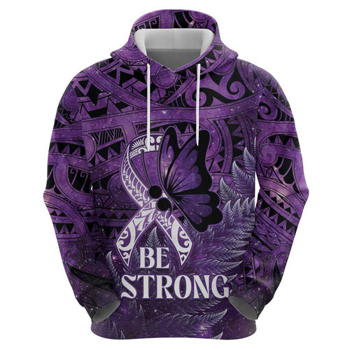 Lupus Awareness Month New Zealand Hoodie Be Strong Warrior Maori Silver Fern