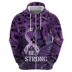 Lupus Awareness Month New Zealand Hoodie Be Strong Warrior Maori Silver Fern