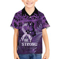 Lupus Awareness Month New Zealand Kid Hawaiian Shirt Be Strong Warrior Maori Silver Fern