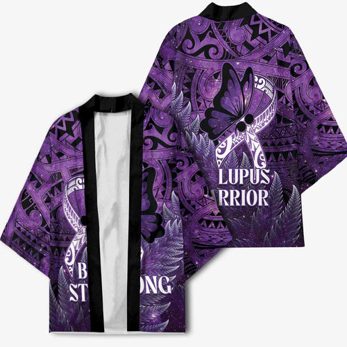 Lupus Awareness Month New Zealand Kimono Be Strong Warrior Maori Silver Fern