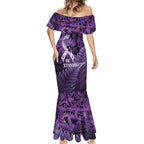 Lupus Awareness Month New Zealand Mermaid Dress Be Strong Warrior Maori Silver Fern