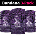 Lupus Awareness Month New Zealand Neck Gaiter Be Strong Warrior Maori Silver Fern