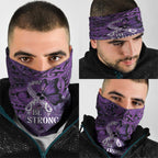 Lupus Awareness Month New Zealand Neck Gaiter Be Strong Warrior Maori Silver Fern