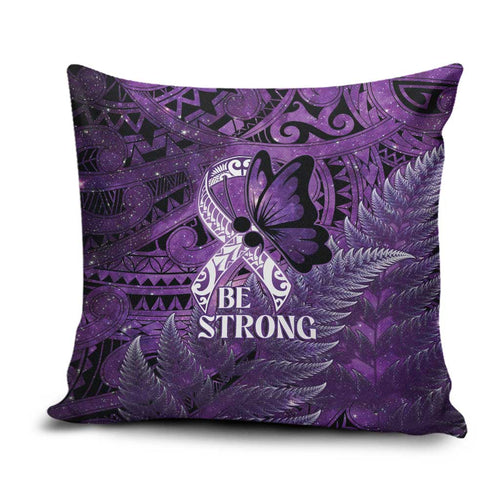 Lupus Awareness Month New Zealand Pillow Cover Be Strong Warrior Maori Silver Fern