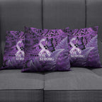 Lupus Awareness Month New Zealand Pillow Cover Be Strong Warrior Maori Silver Fern