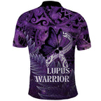 Lupus Awareness Month New Zealand Polo Shirt Be Strong Warrior Maori Silver Fern