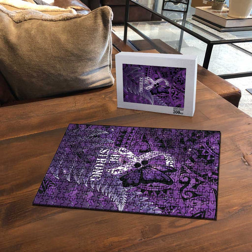 Lupus Awareness Month New Zealand Puzzle Be Strong Warrior Maori Silver Fern