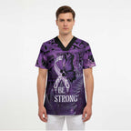Lupus Awareness Month New Zealand Scrub Top Be Strong Warrior Maori Silver Fern
