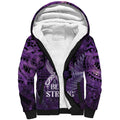 Lupus Awareness Month New Zealand Sherpa Hoodie Be Strong Warrior Maori Silver Fern