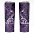 Lupus Awareness Month New Zealand Skinny Tumbler Be Strong Warrior Maori Silver Fern