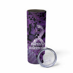 Lupus Awareness Month New Zealand Skinny Tumbler Be Strong Warrior Maori Silver Fern
