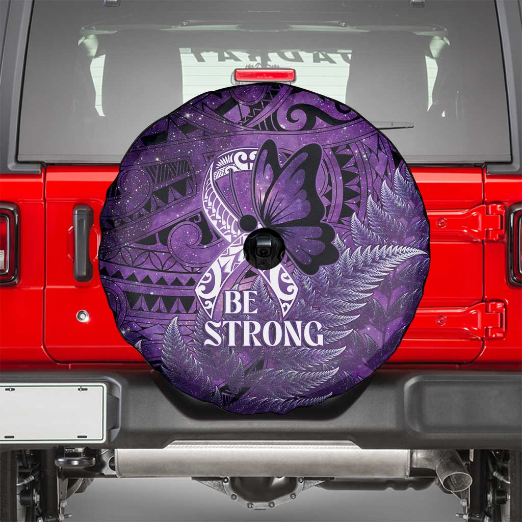 Lupus Awareness Month New Zealand Spare Tire Cover Be Strong Warrior Maori Silver Fern