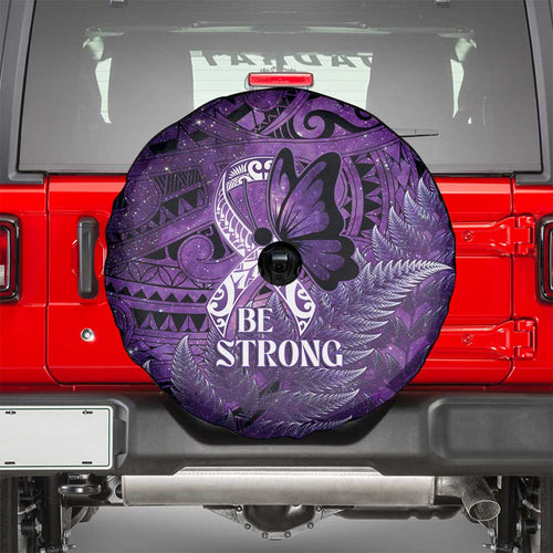 Lupus Awareness Month New Zealand Spare Tire Cover Be Strong Warrior Maori Silver Fern