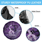 Lupus Awareness Month New Zealand Spare Tire Cover Be Strong Warrior Maori Silver Fern