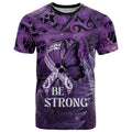 Lupus Awareness Month New Zealand T Shirt Be Strong Warrior Maori Silver Fern