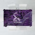 Lupus Awareness Month New Zealand Tablecloth Be Strong Warrior Maori Silver Fern