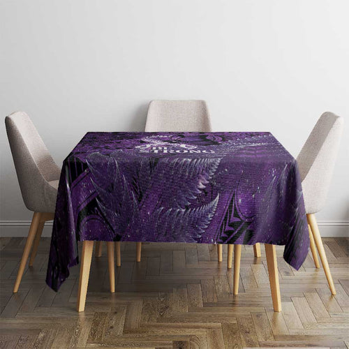 Lupus Awareness Month New Zealand Tablecloth Be Strong Warrior Maori Silver Fern