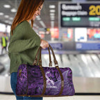 Lupus Awareness Month New Zealand Travel Bag Be Strong Warrior Maori Silver Fern