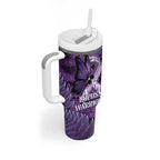 Lupus Awareness Month New Zealand Tumbler With Handle Be Strong Warrior Maori Silver Fern